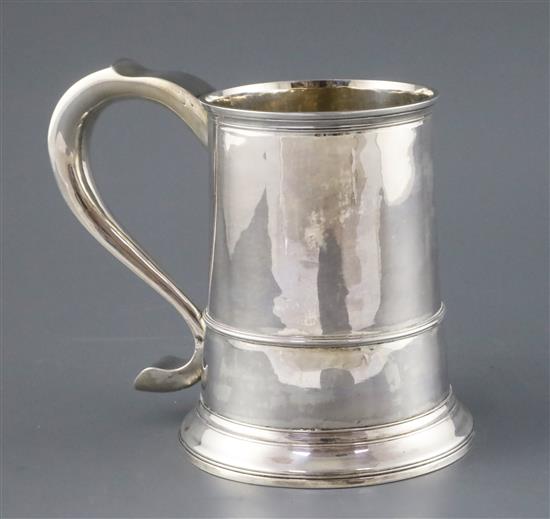 A George III large provincial silver mug by John Langlands I,